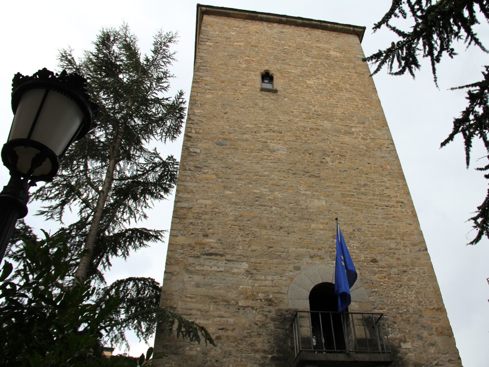 Clock tower in Jaca