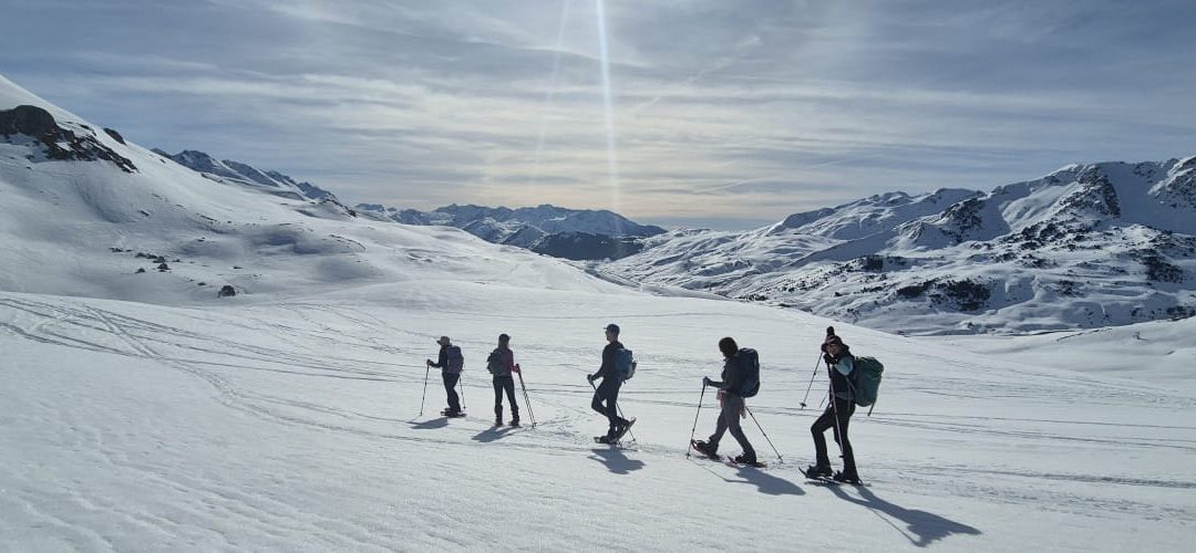 Snowshoeing in the sunshine!