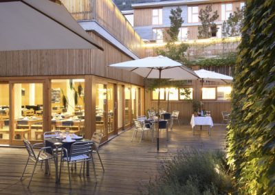 Hotel Tierra de Biescas restaurant terrace