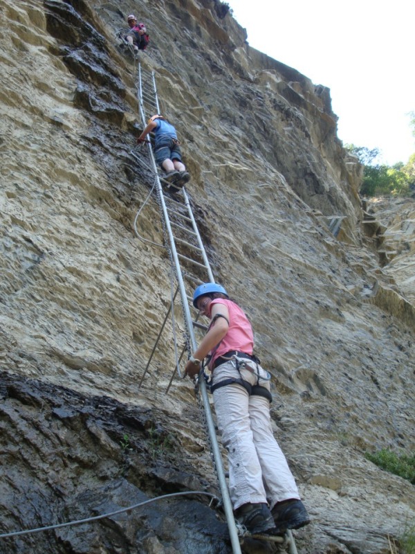 Via-Ferrata-ladder-sorrosal Sorrosal ferrata ladder