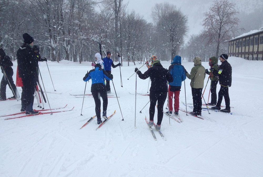 Cross country skiing at Balneario de Panticosa