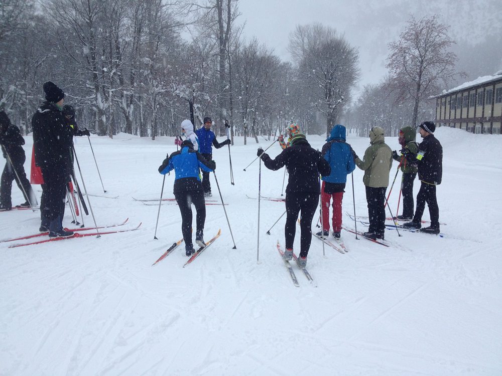 Cross country skiing at Balneario de Panticosa