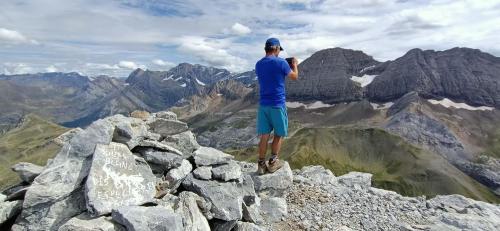 On the summit of Soum Blanc