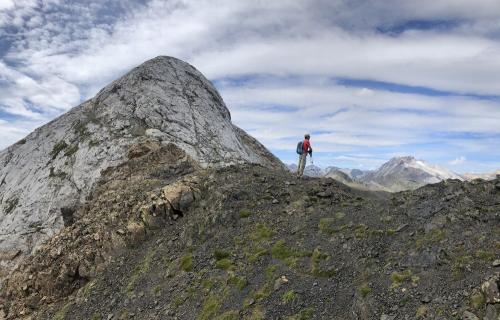 Approaching the summit of Soum Blanc