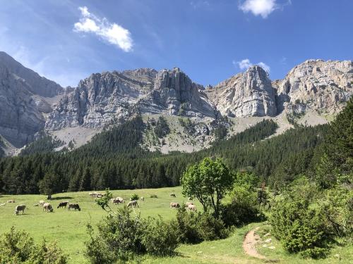 The cliffs of the Sierra de Cadi