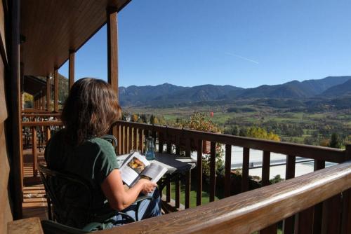 Relaxing on the berooms balcony