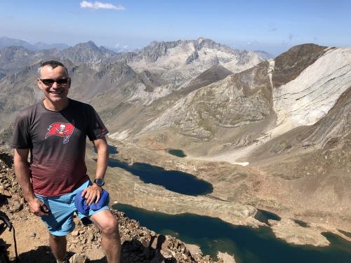 Phil on the summit of Garmo Negro