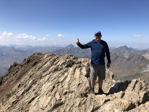 On the summit of Garmo Negro