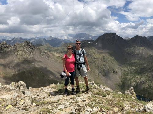On the summit of Pico de Catieras
