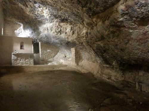 In cave of the ermita