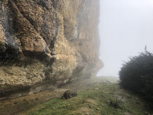 The top section of the path is stunning, following a rocky edge in the conglomerate cliffs