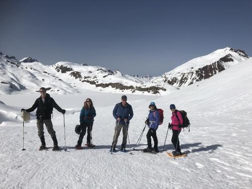 Beautiful views over the frozen Ibon de Estanes