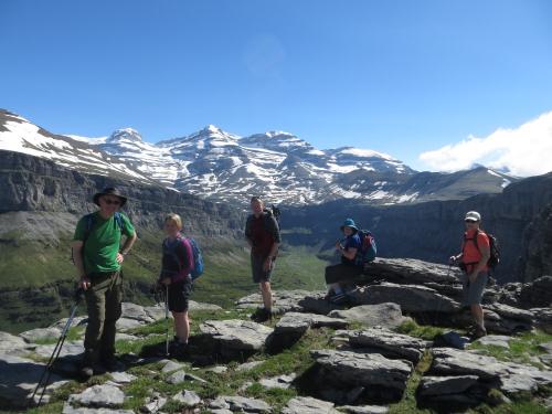 High above the Ordesa Valley with Monte Perdido behind