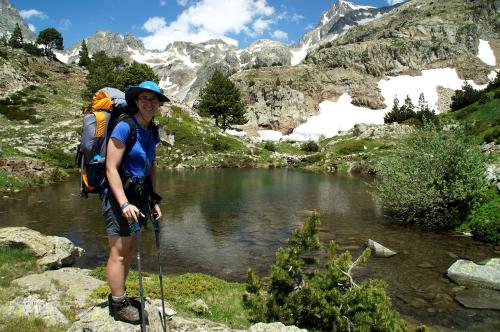 At one of the Ibones de Arriel - a really pretty set of high mountain lakes.