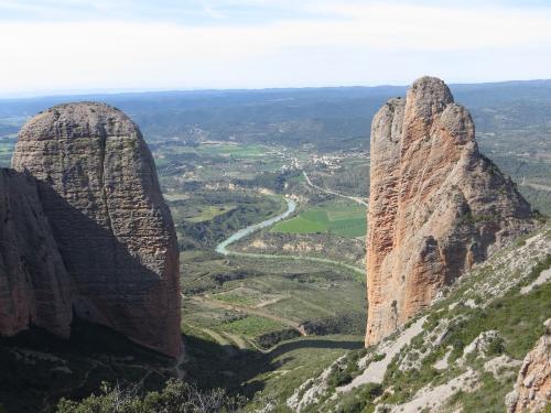 Views of Mallos de Riglos from the top