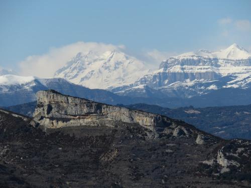 Monte Perdido from summit of Pico de Alba