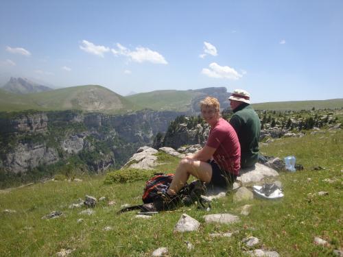 Resting in Añisclo Canyon