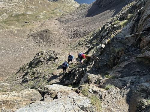 Climbing up to the Musales coll