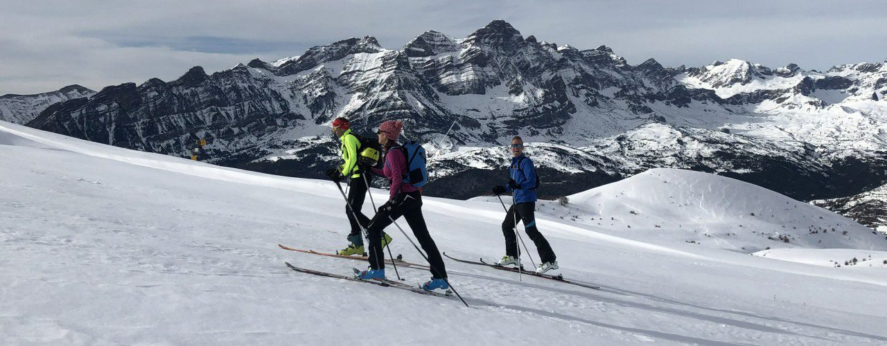 Ski touring at Panticosa