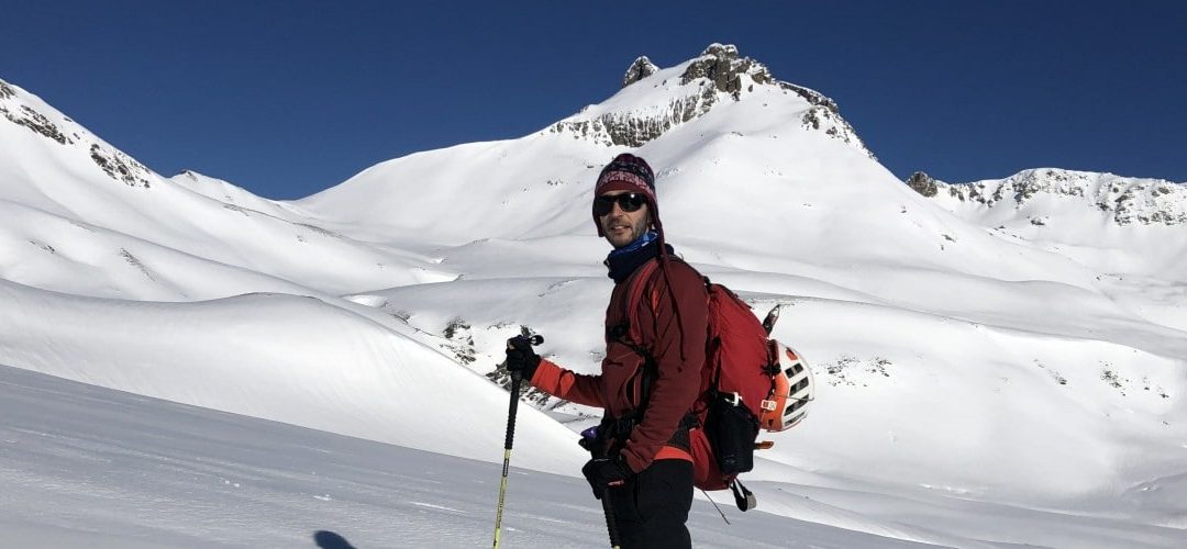 Ski touring Canal Roya with David
